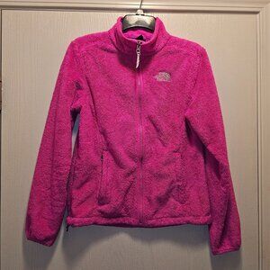Size Small Pink Jacket The North Face Pink Fuzzy Sherpa Sweater Coat Fill Zip